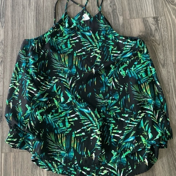 strappy boho baby doll tank top flirty floral cottage core feminine spring Large - Picture 3 of 7